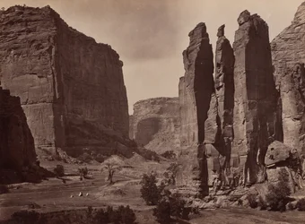 Canyon de Chelly. Parois du Grand Canyon d