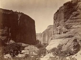 Partie supérieure du Cañon de Chelle, vue plongeante, parois d