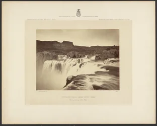 Chutes de Shoshone, rivière Snake, Idaho, vue sur le sommet des chutes