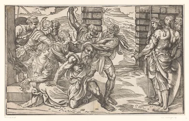 Samson combat des soldats philistins