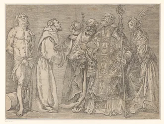 Six saints debout