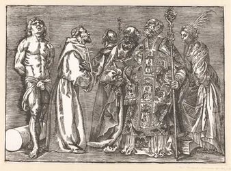 Six saints debout