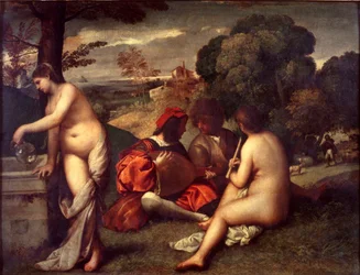 Le concert pastoral, vers 1509