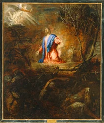 Le Christ priant dans le jardin des oliviers. 10014718 ...