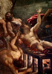 Le martyre de Saint Laurent (détail)