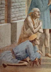 Saint Pierre guérissant avec son ombre : détail de l