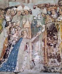 Arrivée de Sainte Ursule à Rome, (détail)