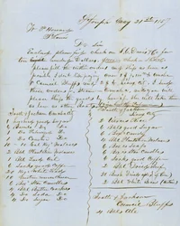 Lettre signée Tootle & Jackson, Council Bluffs, à W.P. Howard, St. Louis, 21 mai 1857