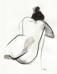 Posture contemplative sur le dos