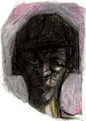 Portrait sombre et expressif