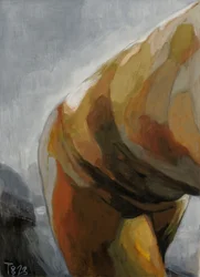 Courbes sensuelles dorées