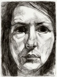 Portrait féminin intense