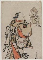 Fujimura Handayu en courtisane, milieu des années 1710