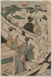 Partie de bateau sur la rivière Sumida