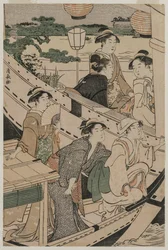 Partie de bateau sur la rivière Sumida