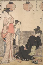 Scène à Nakasu, un quartier d