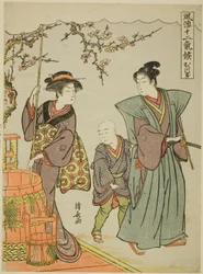 Le Premier Mois (Mutsuki), de la série "Douze saisons à la mode (Furyu juni kiko)"