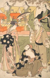 Scène théâtrale, avec musiciens
