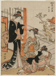 Trois femmes de la série Une brève collection de beautés japonaises, 1781