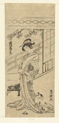 Nakamura Tomijuro dans un rôle féminin