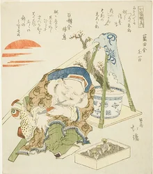 Daikoku, de la série des "Sept dieux de la chance (Shichi fuku jin no uchi)"