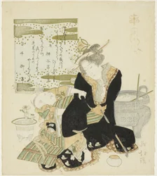 Madame Tang (Jp : To Fujin), de la série "Vingt-quatre exemples de piété filiale (Nijushiko)"