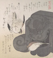 Tuile de Toit et Moineaux, Spécialités de Mizuno à Imado, XIXe siècle