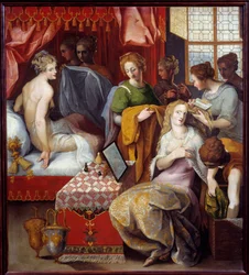 Hyante et Clymene à leur toilette