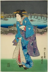 Divertissements du soir à Ryogoku dans la capitale de l