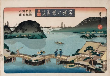 Crépuscule, Atami, de la série Huit vues de lieux célèbres