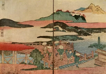 Mont Ogura et la rivière Uji, 1824