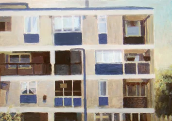 Un endroit pour vivre 16, 2011 (huile sur contreplaqué)