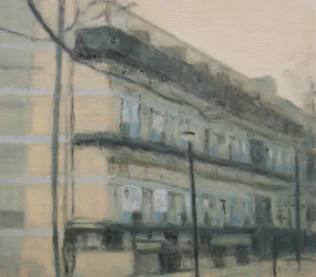 Un endroit pour vivre 27, 2012 (huile sur contreplaqué)
