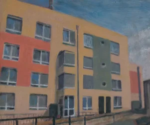 Un endroit pour vivre 30, 2012 (huile sur contreplaqué)