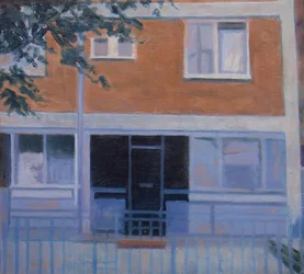 A place to live 5, 2010 (huile sur contreplaqué)
