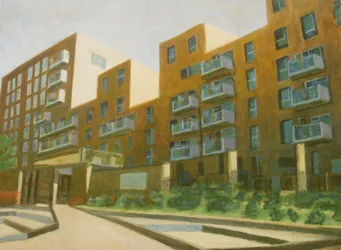 Un endroit pour vivre L4, 2013 (huile sur contreplaqué)
