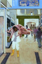 Pig to Bacon (Bogotá, Colombie), 2015 (huile sur panneau)