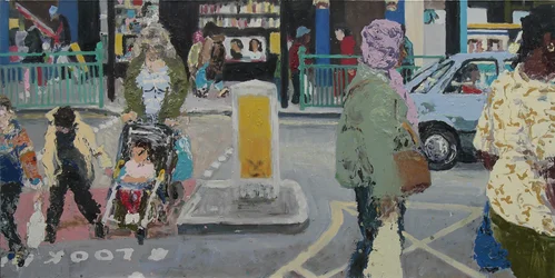 Rue, 2003 (huile sur toile)