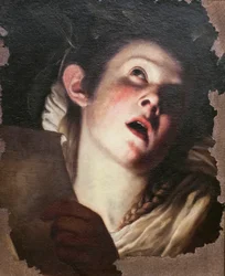 Jeune femme chantant