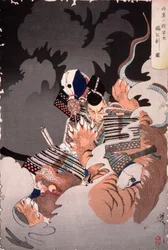 I no Hayata tue le Nue au palais impérial