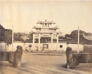 Arc de triomphe, Foochow, vers 1869