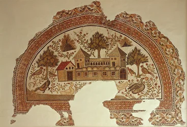 Maison de campagne à Tabarka (mosaïque)