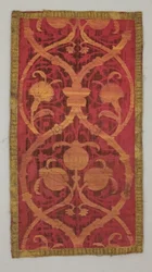 Panneau : velours avec motif évidé