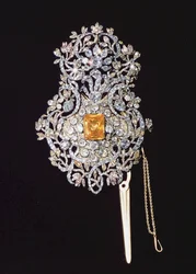 Reshma turc (bandeau), serti de pierres précieuses, 18ème siècle