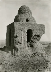 Grande tombe, nécropole, Qasr Ibrim, Egypte, photographie d