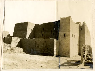 Grand donjon (qasr) du monastère de Saint-Siméon, Assouan, Égypte, photographie d