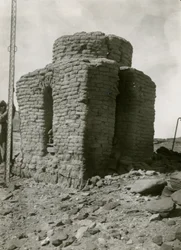 Tombe dans la nécropole nord, Qasr Ibrim, Égypte, photographie d