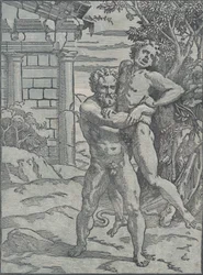 Hercule et Antée, vers 1517-18