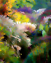 Une impression de jardin pleine de vie