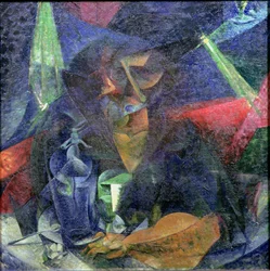 Composition avec figure de femme